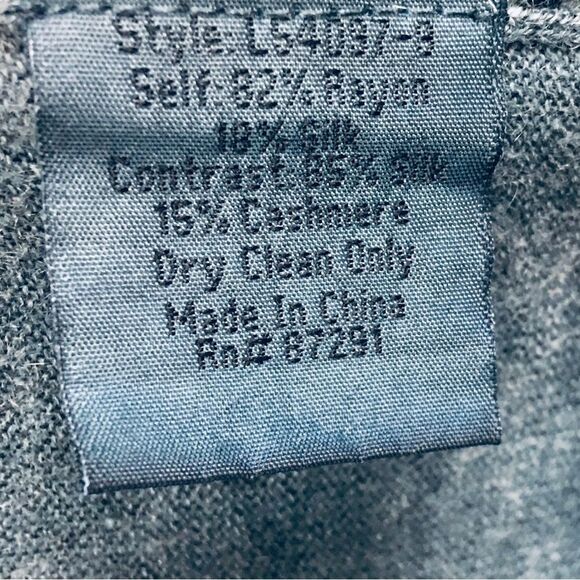 Johnny Was Velvet Teal Drape Open Front Sweater Cardigan In Team Size XS - Picture 11 of 13